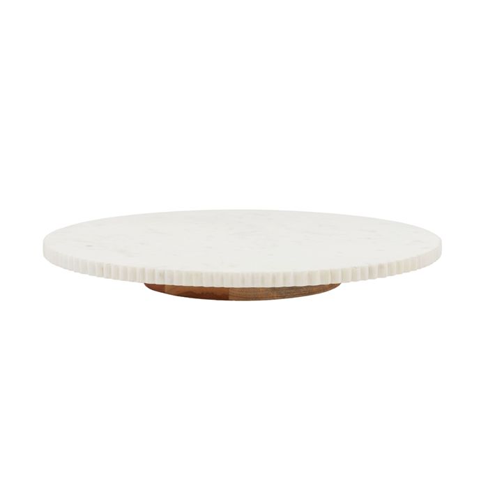 Lazy Susan White Marble Humble Home