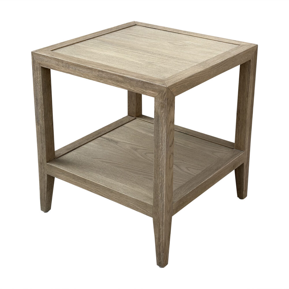 Contemporary Side Table - Weathered Oak